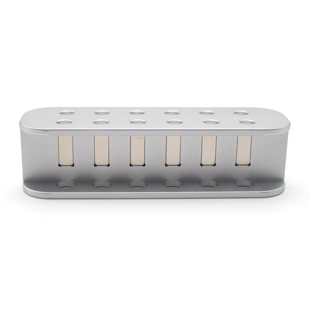 Gradilla Magnética para Purificación de ADN y ARN; para Tubos de Centrífuga de 1,5 ML y 0,5 ML, Gradilla de Separación Magnética para Purificación de Muestras Biológicas, Capacidad para 12 Pocillos