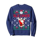 Sleigher Heavy Metal Music Hail Santa Ugly Christmas Sweater Sweatshirt