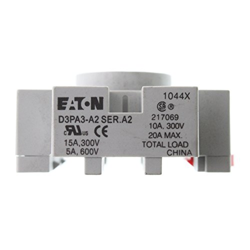Eaton Cutler-Hammer D3PA3-A2 General Purpose DIN Rail Mount Relay Base, 11-Pin