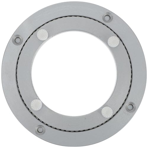 Mobestech アルミ合製ターンテーブルベース 耐摩耗転盤 ダイニングテーブル用転台座 丈夫で変形防止 家 ホテル用円形スイベルプレート