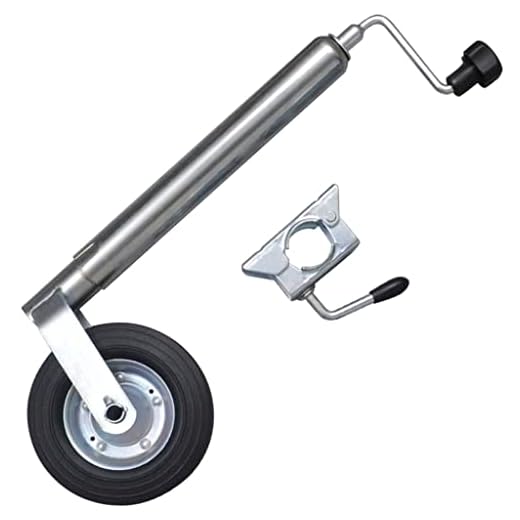 vidaXL Rueda Jockey de Remolque 48 mm con Abrazadera Accesorio Coche Caravana