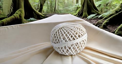 On Blow Cotton Piping Thread Dori (Pack of 1 Bundle) Off White Color | Used for Piping in Dresses, Pillow Covers, Clothes, Sewing, Stitching, Alteration and Quilting | Home and Office Purpose