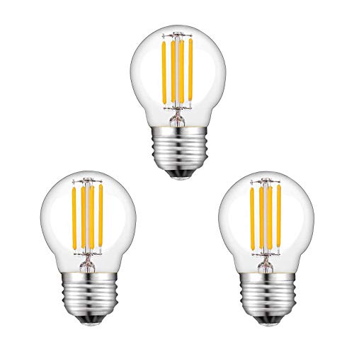 E27 LED Warm White, 4W LED Light Bulb (Equivalent to 40W), 3 Pack Filament Light Bulbs, Warm White 2700K, 400lm