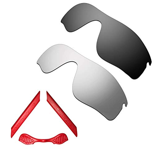 Verres Radarlock Path polarisés anti-reflet et kit caoutchouc rouge