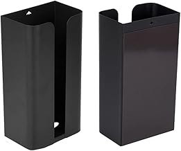 Magnetic Tissue Case, Tissue Box, Strong Magnet, Paper Holder, Stylish, Tissue Storage, Wall Hanging, For Refrigerator (Black)