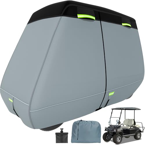 Ultra Thick 900D+600D Golf Cart Cover 2/4/6 Passenger 100% Waterproof