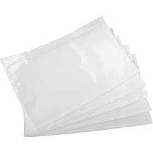 7.5 x 5.5 Packing List Pouches, Shipping Label Envelopes Clear Adhesive Top Loading Packing List - 200 Packs