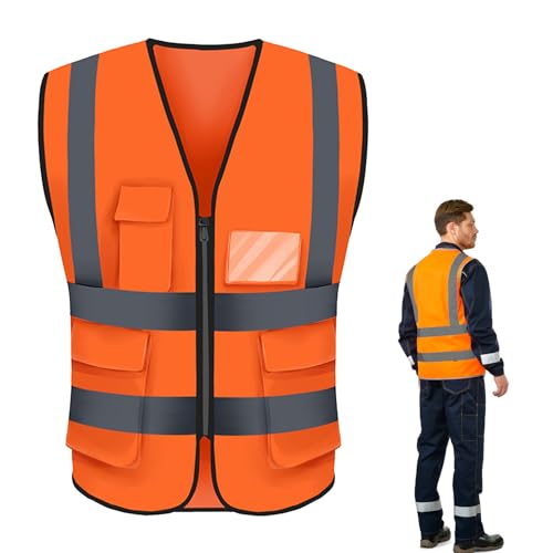 ZFRITP 1 Stück Sicherheitswesten Warnweste,Sicherheitsweste...