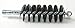 Tough Guy Flue Brush, OAL 6 1/2 in