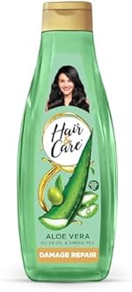 Hair & Care Damage Repair Non-Sticky Hair Oil with Aloe Vera, Olive Oil & Green Tea, 300 ml