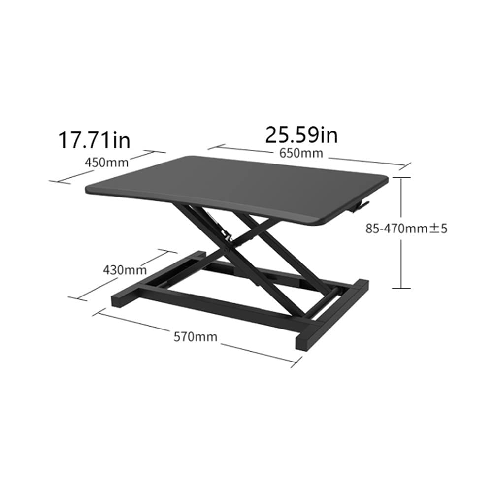 Adjustable Standing Desk Converter Height Adjustable Quick Sit to Stand Up Desk Riser Home Office Desk Laptop Workstation — view 7