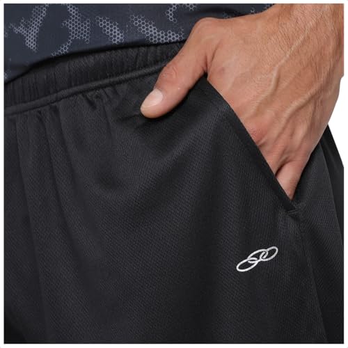 Bermuda Olympikus Basic Mesh Masculina (BR, Alfa, M, Regular, Regular, Preto)