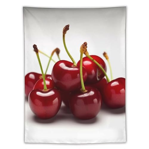Tapisserie murale cerises du Chili grand format poster amusant et bannière drapeau de salon