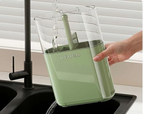 Image of Bayleef Premium Cutlery Organizer with Lid - Luxury Kitchen Utensil Holder with Ventilation & Drain Tray for Spoons, Forks, Knives & Chopsticks