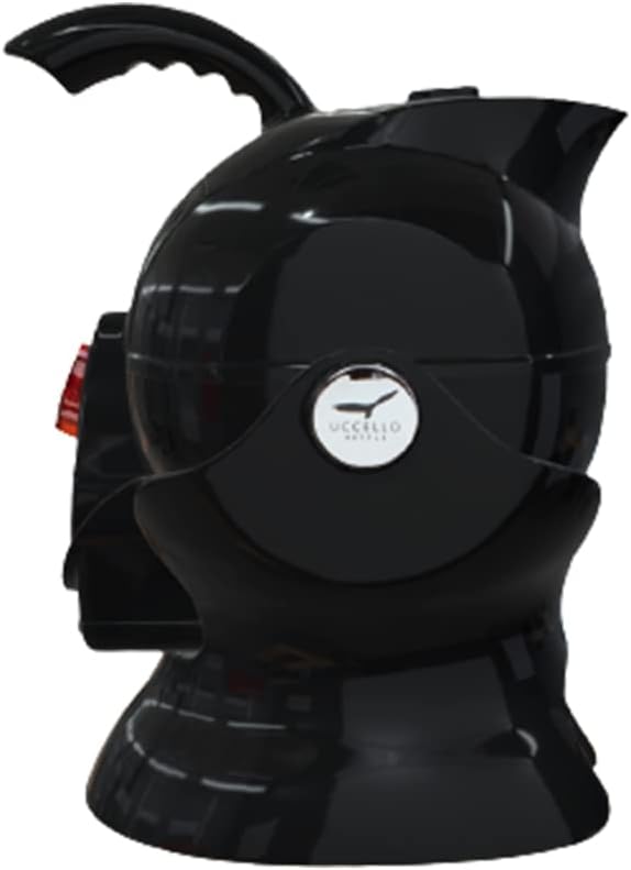 Uccello Electric Safety Kettle Black Tipper Base Included