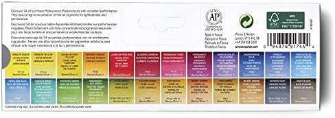 Winsor & Newton Professional Water Colour Lightweight Metal Box, 24 Half Pans