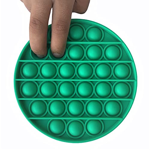 Image of LIVYU LIFE Push pop Bubble Fidget Toy, Stress Relief and Anti-Anxiety Tools Sensory Toy for Autism ADHD to Relieve Stress for Kids and Adults (Round-Green)