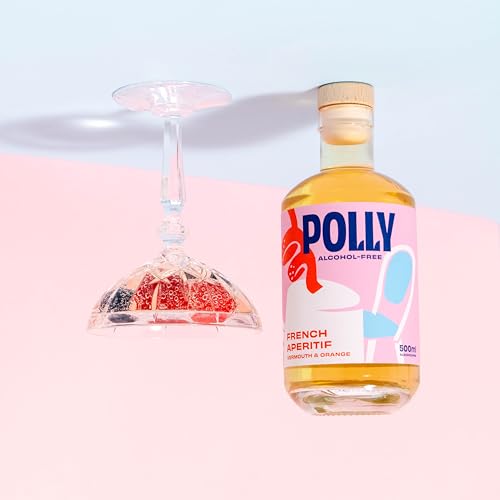 POLLY French Aperitif I Wermuth & Orange I vegan, glutenfrei, ohne künstliche Farbstoffe und Aromen I perfekte Basis für alkoholfreie Spritz Cocktails & Longdrinks