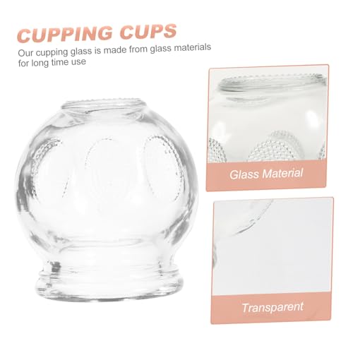 Set de 7 ventosas de vidrio para terapia de succión y masajes, uso en el hogar para cuidado corporal y tratamiento de celulitis miniatura 3