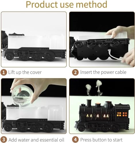 Diffuseur en forme de train et humidificateur de locomotive de précision - 6