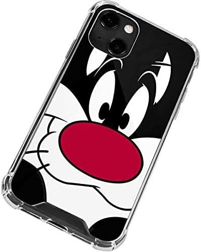 Skinit Clear Phone Case Compatible with iPhone 13 - Officially Licensed Looney Tunes Sylvester Design