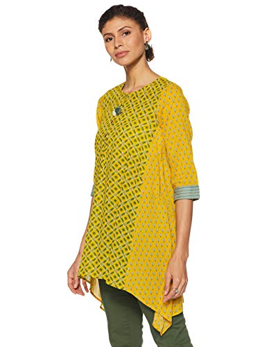 Image of global desi Women's Cotton Floral Regular Shirt