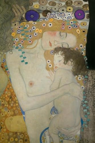 Toile Gustav Klimt Die Drei Lebensalter Der Frau, impression d'art grand format 60x90