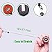 6 Pack Retractable Badge Holder Reel, 1.2 Inch Polished ID Badge Holder with Belt Clip High Strength Name Tag Lanyard Anti-Lost Clip for Name Card ID Card Keychain