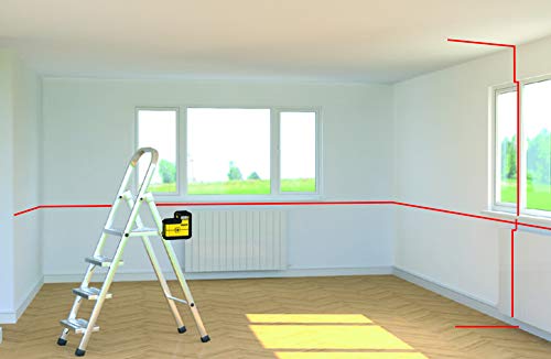 STANLEY STHT77504-1 Laser 360° Sur 20m de Diamètre - Diodes Classe 2 - mise à Niveau Automatique - Précision +/-4mm - Nivellement +/-4° - Revêtement Renforcé IP50 - Triple Filetage 1/4" + Accessoires