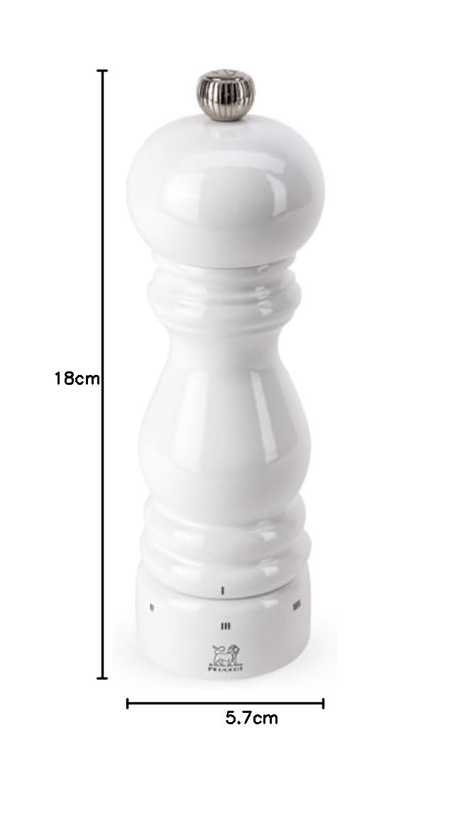 PEUGEOT - Paris u'Select - Macinasale da 18 cm - 6 impostazioni di macinazione predefinite - Innovazione del sale in polvere, meccanismo Zirlion - Legno certificato PEFC - Made in France - Finitura