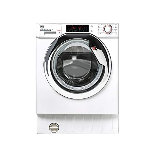 Hoover H-WASH&Dry 300 PRO HBDO485TAMCE/1-S Einbau-Waschtrockner, integriert, 8 kg + 5 kg, 1400 U/min, Inverter-Motor, WLAN, Zyklen Extra Care, All in One 59, Weiß