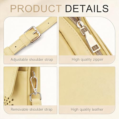 Image of APHISON Small Crossbody Bags for Women Trendy, Leather Phone Wallet Purses Handbags Card Slots with Adjustable Strap