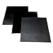 Leather Fabric for Crafts: Black Suede & Lambskin Hides (3 Sheets) - 5x5IN/12x12cm