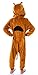 INTIMO Scooby Doo Kids Hooded Character Union Suit Lounge One-Piece Pajama Loungewear Sleepwear For Girls Boys (Small, 6/7)