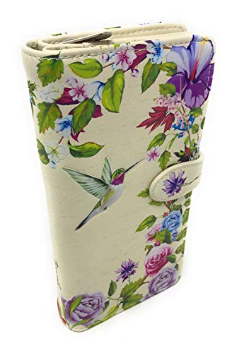 Shag Wear Vintage Hummingbird Large Bird Wallet for Women and Teen Girls Vegan Faux Leather 7