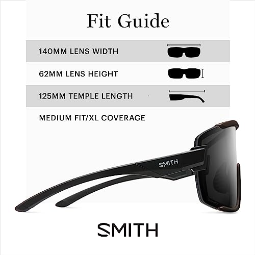 Smith Wildcat Sunglasses With Chromapop Lens – Shield Lens Performance Sports Sunglasses For Biking, Mtb & More – For Men & Women – Matte Black + Black Lens #TOP3
