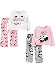 Grey Panda/Pink Donut/White Text Print/Dots
