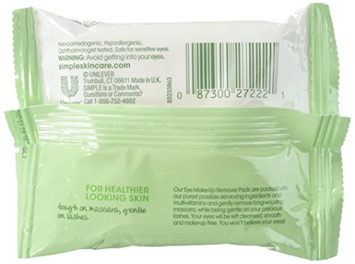 Simple Sensitive Skin Experts Eye Make-Up Remover Pads, 30 Count (Pack Of 6) #TOP1