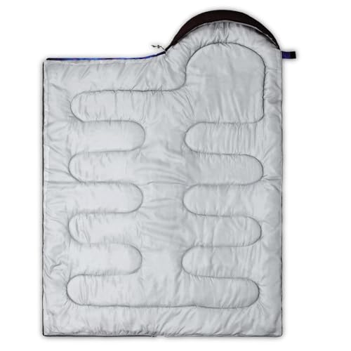 Image of QOOMO Camping Sleeping Bags,3 Season Warm & Cool Weather,Lightweight,Waterproof Sleeping Bags for Adults & Kids,Traveling,and Outdoors,Camping Gear Equipment