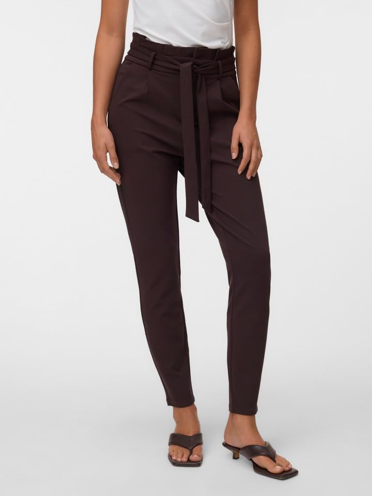 VERO MODA Damen Stoffhose Vmeva Hw Loose Paperbag Pant Ga Noos