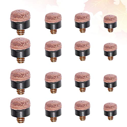 STOBOK 40Pcs Bilhar de Couro Duro Bilhar Taco de Rosca Dicas de SubstituiÃ§Ã£o (10/11/12 / 13Mm 10Pc