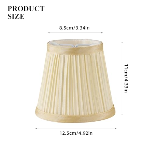 Set of 10 Small Lamp Shade Chandelier 4.9"X3.34"X4.33" by Homkin - Used condition - Image 3