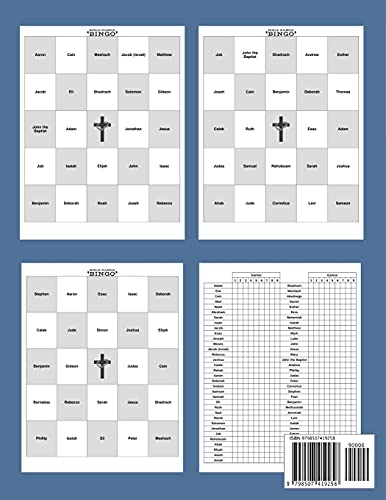 Bible Names Bingo Game Book: Youth Group Sunday School Church Group Christian Party Game (Bible Based Activity Books For All Ages) - Image 2