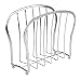InterDesign York Lyra Newspaper and Magazine Rack for Bathroom, Office, Den - Chrome