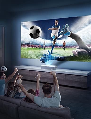 4K Ultra Short Throw Laser Tv Home Theatre Projector, 2500 Ansi Lumens,Hdr10, Built-In Harman Kardon Soundbar, Ultra Hd Smart Laser Projector For Movies&Video&Gaming, Easy Installation #TOP6
