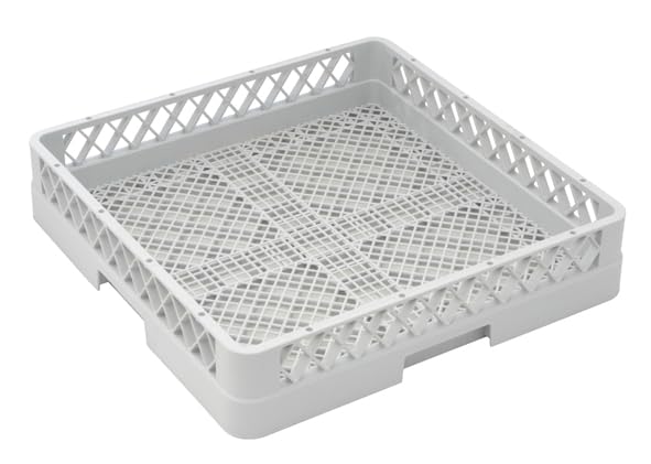 METRO Professional Panier de rinçage universel pour lave-vaisselle GBF5000, casier, 50 x 50 x 10.5 cm, polypropylène, mailles fines pour petites pièces, gris