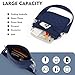 Quilted Crossbody Bags for Women Puffer Small Crossbody Bag Purses Puffy Shoulder Handbag for Women Travel- Navy
