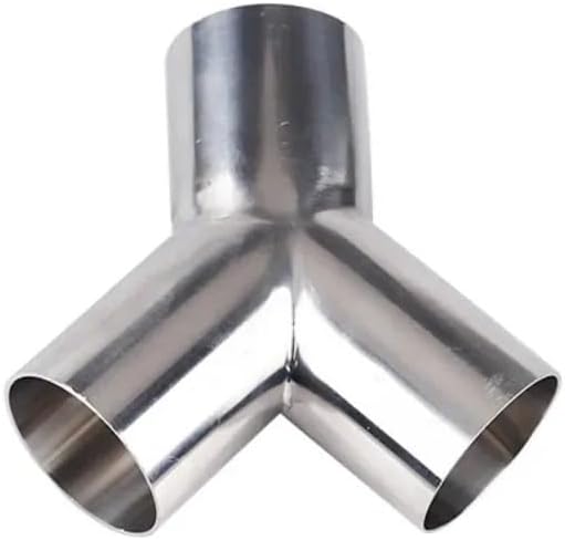 Butt-weld Y-shaped Tee Elbow with Outer Diameter, Stainless Steel Sanitary Fittings(Beige,57MM X 2MM_OTHER)
