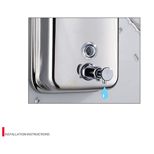Zoe-home-Lotion-Soap-Dispensers-5008001000ml-Chrome-Liquid-Stainless-Steel-Wall-Mounted-Shower-Bathroom-Box-Color-A-Size-800ML
