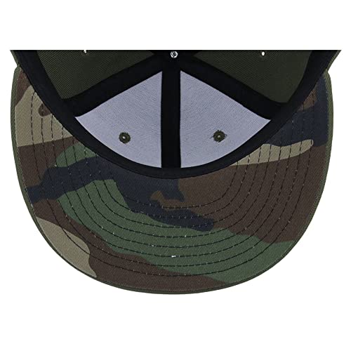 Image of Lids Blank Premium Full Court w /Colored Under Visor Fitted Cap